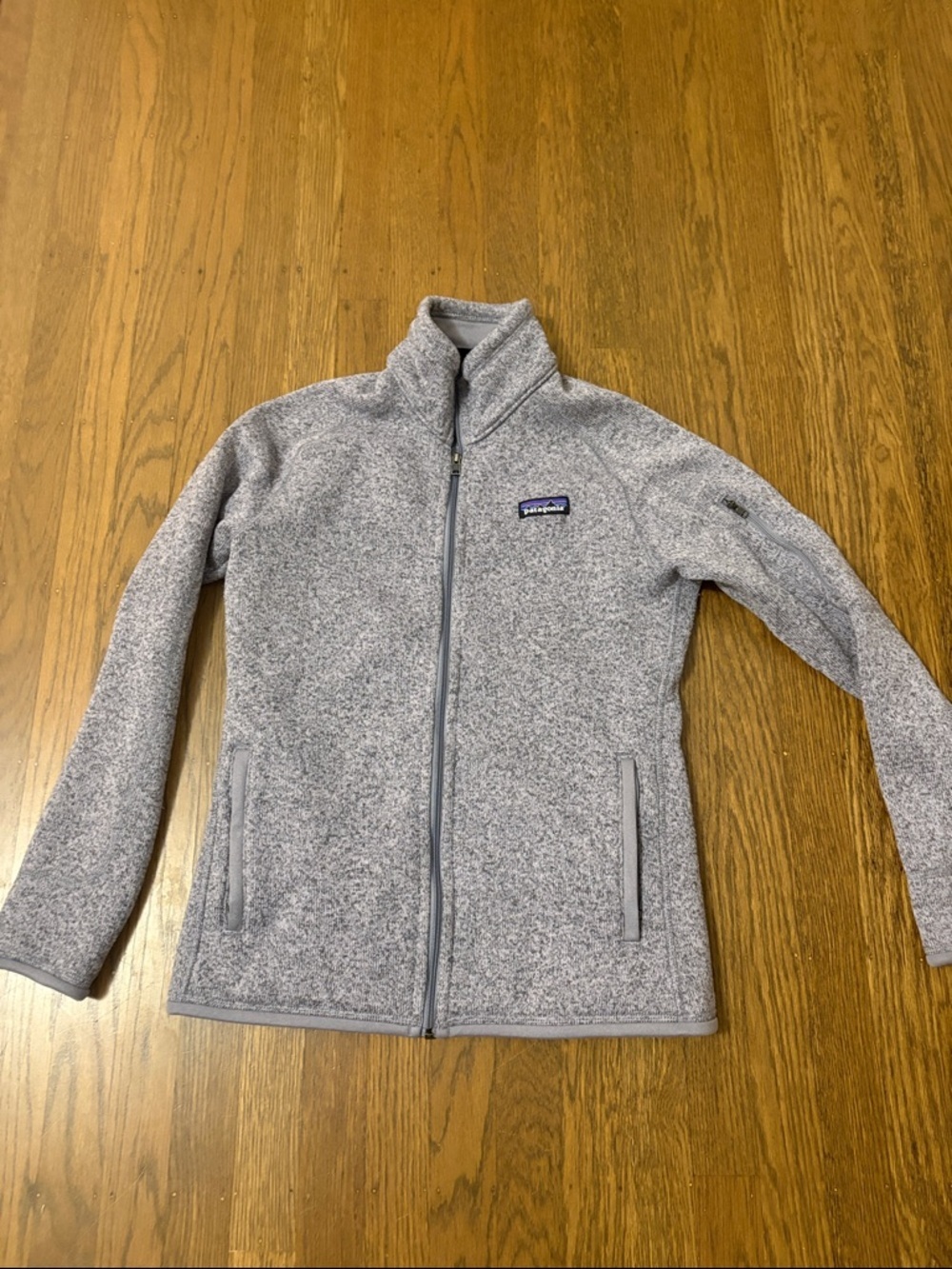 Patagonia women’s better sweater Heather Gray Full-Zip jacket size s